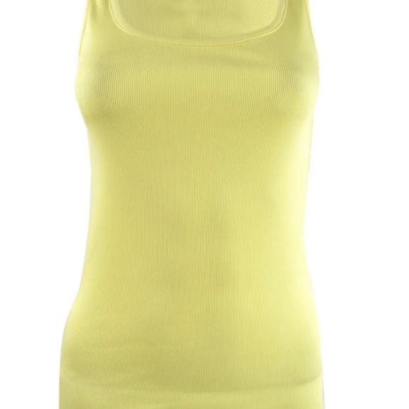 Ralph Lauren Cotton-Blend Tank Top Yellow Size Small minimalists quite luxury - Picture 2 of 5